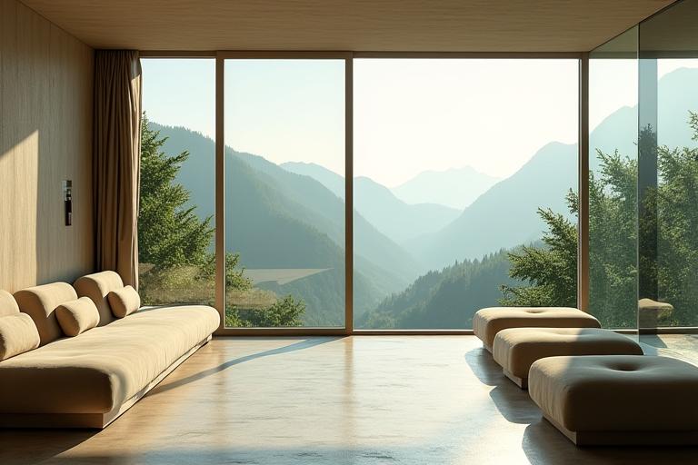 Design interior luxury minimalist pentru un spa hotel în Cluj