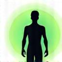 Iconiță cu siluetă umană în mișcare și lumină, arătând adaptarea iluminării și temperaturii